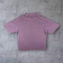Load image into Gallery viewer, Vintage Weird Fish Quarter Zip Polo Shirt Large Washed Purple Fish Logo
