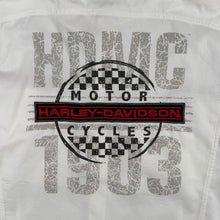 Load image into Gallery viewer, Harley Davidson Genuine MotorClothes 1903 Racing Mechanic Shirt White L
