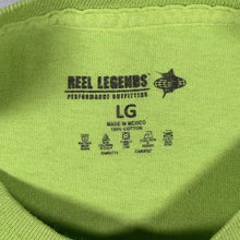 Load image into Gallery viewer, Reel Legends Fishing Fish Wildlife Graphic Lime Green Cotton T-Shirt
