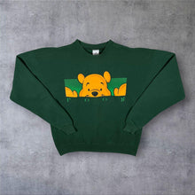 Load image into Gallery viewer, Vintage The Disney Store "Pooh" Winnie The Pooh Green Crewneck Sweatshirt
