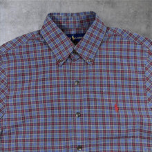 Load image into Gallery viewer, Ralph Lauren "Slim Fit" 100% Cotton Stretch Plaid Check Long Sleeve Button-Up Shirt
