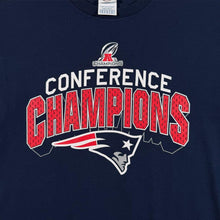 Load image into Gallery viewer, New England Patriots AFC Champions T Shirt M Delta Pro Weight Y2K NFL
