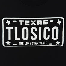 Load image into Gallery viewer, Texas TLOSICO License Plate T Shirt Mens M Black Lone Star State USA Graphic
