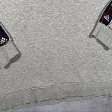 Load image into Gallery viewer, Adidas Classic Mini Logo Tape Sleeve Grey Crewneck Sweatshirt
