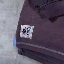 Load image into Gallery viewer, Lazy Jacks Embroidered Mini Logo Nautical Faded Navy Blue Cotton 1/4 Zip Sweatshirt
