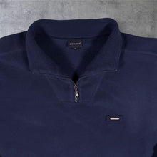 Load image into Gallery viewer, Vintage Kickers XL Navy Blue Quarter Zip Fleece Pullover Sweatshirt Y2K
