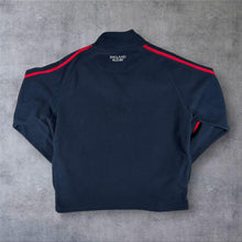 Load image into Gallery viewer, England Rugby RFU Fleece Mens Large Navy Red Quarter Zip L Sweatshirt
