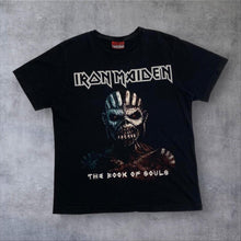 Load image into Gallery viewer, Iron Maiden “The Book Of Souls” Graphic Spellout Heavy Metal Band T-Shirt
