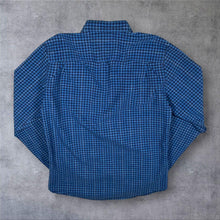 Load image into Gallery viewer, Tommy Hilfiger "Custom Fit" Blue Navy Check Long Sleeve Cotton Shirt
