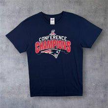 Load image into Gallery viewer, New England Patriots AFC Champions T Shirt M Delta Pro Weight Y2K NFL
