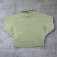 Load image into Gallery viewer, FatFace Originals Washed Green Surfer Heavy Cotton 1/4 Zip Pullover Sweatshirt
