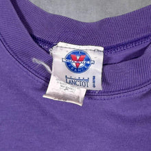 Load image into Gallery viewer, Vintage 90's Vuarnet France Logo Spellout Faded Purple Graphic Single Stitch T-Shirt
