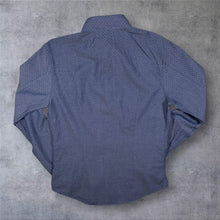 Load image into Gallery viewer, CK Calvin Klein Jeans Blue Patterned Long Sleeve Button-Down Cotton Shirt
