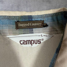 Load image into Gallery viewer, Vintage 70s Campus Rugged Country Western Shirt L Pearl Snap Cowboy Yoke USA

