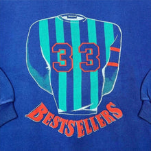 Load image into Gallery viewer, Vintage 90s Bestsellers Sweatshirt Blue No 33 Sports Graphic Crewneck Jumper
