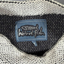 Load image into Gallery viewer, Early 00's Weird Fish Embroidered Mini Logo Light Grey Macaroni Knit Sweatshirt
