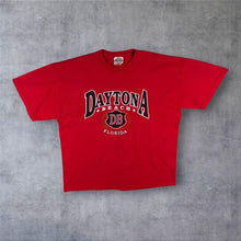Load image into Gallery viewer, Vintage Hanes Daytona Beach Florida USA Tourist Red Graphic T-Shirt
