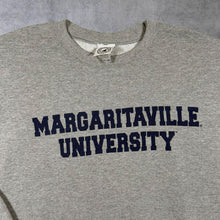 Load image into Gallery viewer, Margaritaville University USA Tourist Souvenir Spellout Graphic Grey Sweatshirt
