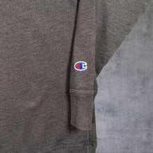 Load image into Gallery viewer, Champion Classic Embroidered Big Spellout Faded Grey Crewneck Sweatshirt
