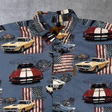 Load image into Gallery viewer, Vintage Clearwater Outfitters USA Muscle Car All-Over Print Patterned Short Sleeve Shirt
