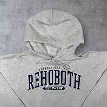 Load image into Gallery viewer, Rehoboth "Delaware" USA Tourist Souvenir Spellout Graphic Grey Hoodie
