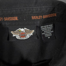 Load image into Gallery viewer, Harley Davidson MotorClothes Mechanic Shirt Mens M Black Embroidered Biker
