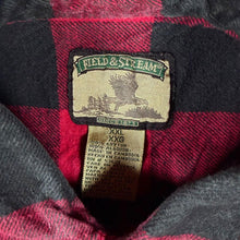 Load image into Gallery viewer, Vintage Field &amp; Stream XXL Red Black Buffalo Plaid Heavy Flannel Lumberjack Shirt
