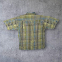 Load image into Gallery viewer, Patagonia Puckerware Shirt Mens M Green Plaid Seersucker Short Sleeve 53000
