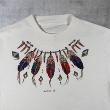 Load image into Gallery viewer, Vintage Santa Fe Native American Necklace Tourist Graphic White Cotton T-Shirt
