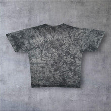 Load image into Gallery viewer, Vintage Liquid Blue (2005) Jimmy Page Music Band Grey Black Tie Dye Cotton T-Shirt
