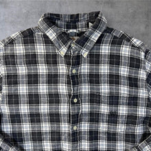 Load image into Gallery viewer, Chaps "100% Cotton Flannel" Plaid Check Long Sleeve Button-Up Flannel Shirt

