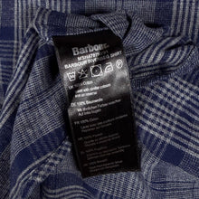 Load image into Gallery viewer, Barbour Inverbeg Shirt L Navy Glen Check Flannel Tailored Fit Cotton Mens
