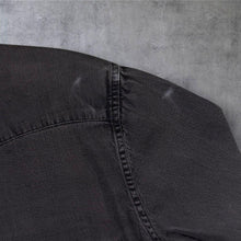 Load image into Gallery viewer, Levi's XL Washed Black Denim Western Shirt Pearl Snap Cowboy Red Tab
