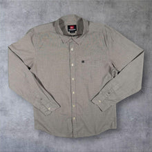 Load image into Gallery viewer, Quiksilver Shirt Mens M Grey Long Sleeve Y2K Surf Skate Casual Button Up
