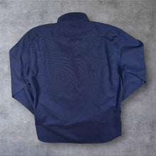 Load image into Gallery viewer, DKNY Mens Navy Micro Dot Shirt 16.5 Collar Slim Fit 100% Cotton Long Sleeve
