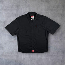 Load image into Gallery viewer, Vintage Wrangler Classic Black Cotton Double Pocket Short Sleeve Shirt
