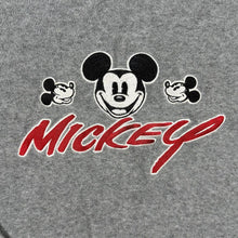 Load image into Gallery viewer, Vintage Mickey Inc. Disney "Mickey" Embroidered Grey Fleece Sweatshirt
