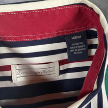 Load image into Gallery viewer, Vintage Donberry &amp; Keats Shirt M Multicolour Striped Short Sleeve Preppy 90s

