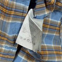 Load image into Gallery viewer, Wrangler Western "Casual Fit" Blue Plaid Check Long Sleeve Cotton Shirt
