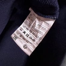 Load image into Gallery viewer, United Colors of Benetton Sweatshirt M Navy Blue Crew Neck Minimal Logo Mens
