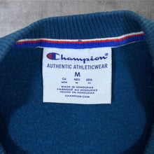 Load image into Gallery viewer, Champion Classic Big Logo Spellout Graphic Blue Crewneck Sweatshirt
