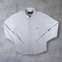 Load image into Gallery viewer, Polo Ralph Lauren "Slim Fit" Light Grey Cotton Button-Down Long Sleeve Shirt
