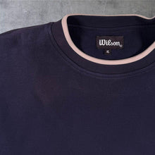 Load image into Gallery viewer, Early 00's Wilson Embroidered Mini Logo Navy Blue Golf Lined Sweatshirt
