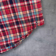 Load image into Gallery viewer, MCS Marlboro Classics Shirt XL Slim Fit Madras Plaid Western Short Sleeve
