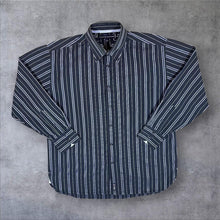 Load image into Gallery viewer, Tommy Hilfiger Multi Striped Long Sleeve Cotton Button-Up Dress Shirt
