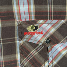 Load image into Gallery viewer, Vintage Mossy Oak Cowboy Western Multi Check Long Sleeve Popper Shirt
