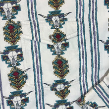 Load image into Gallery viewer, Vintage 90's Roper Cowboy Western Native American Aztec Patterned Long Sleeve Cotton Shirt
