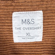 Load image into Gallery viewer, M&amp;S The Overshirt XL Brown Corduroy Shacket Workwear Utility Shirt Jacket
