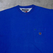 Load image into Gallery viewer, Vintage Tommy Hilfiger Embroidered Crest Logo Pocket Cotton T-Shirt
