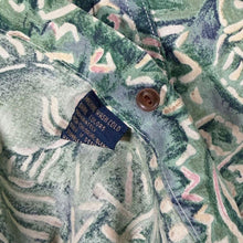 Load image into Gallery viewer, Vintage 90s Chaps Ralph Lauren Fish Print AOP Fishing Shirt Green Large L
